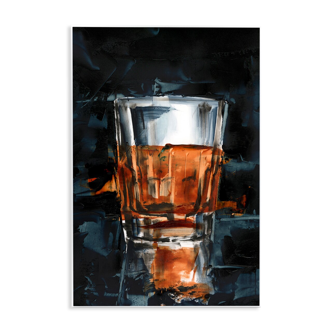 Stupell Industries Straight Whiskey Glass Wall Plaque Art Design by Ethan Harper